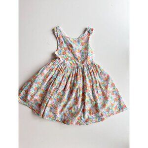 Girls' MINI BODEN Multi Floral Cotton Voile Fit & Flare Dress, Size 5-6Y